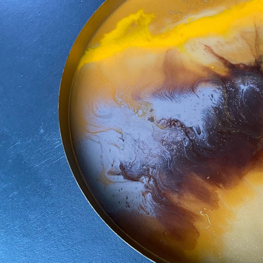 Serveerschaal Anna - Geel