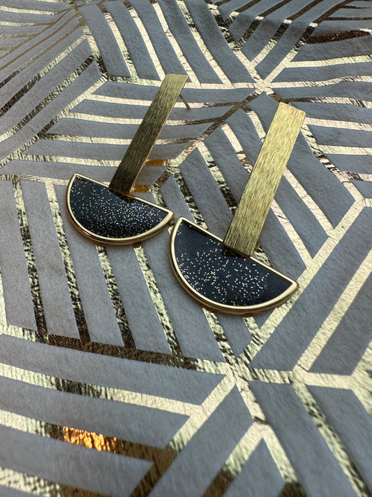 Moderne geometrische oorstekers