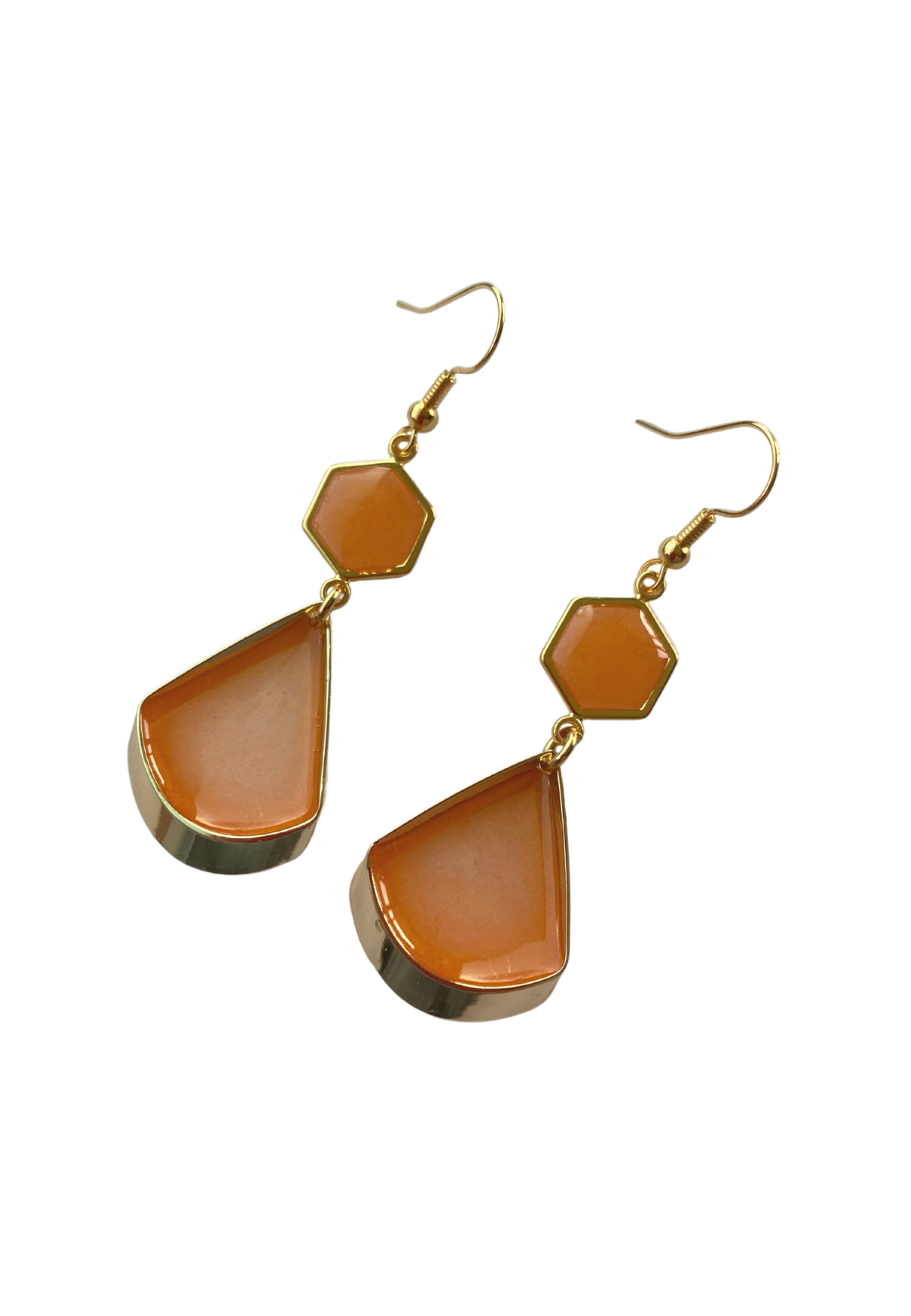 Tijdloos zomerse oorhangers, oranje