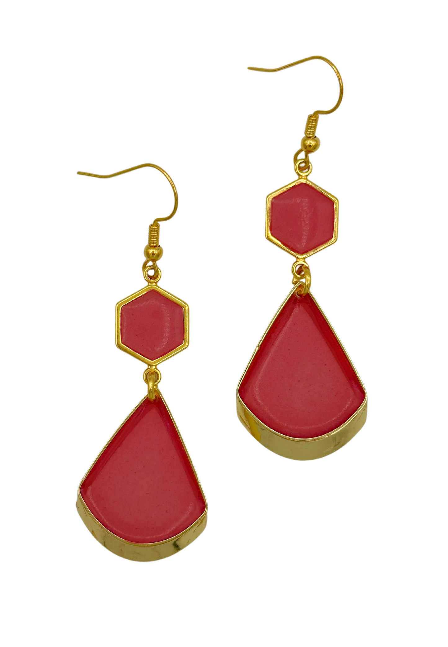 Tijdloos zomerse oorhangers, roze