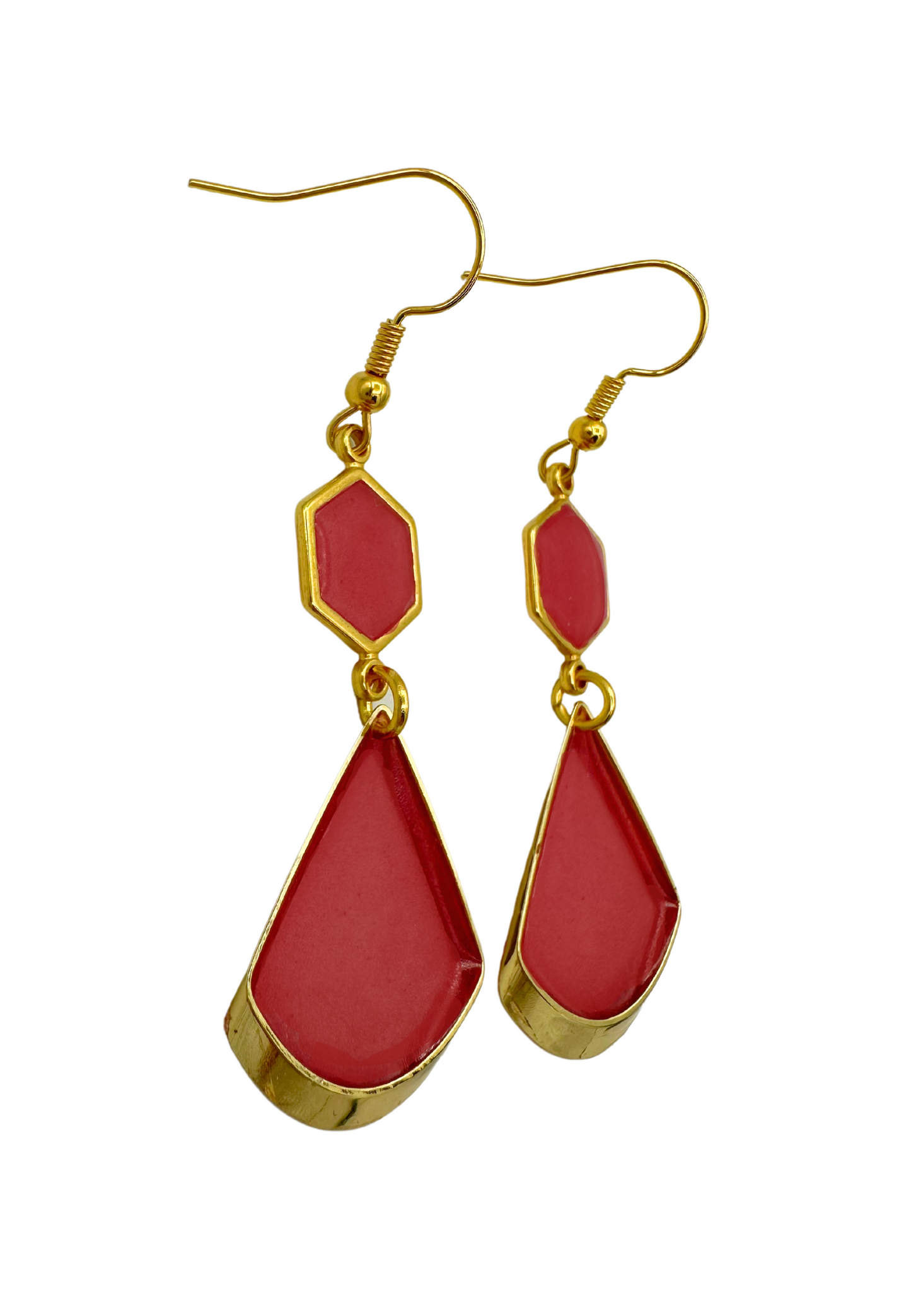 Tijdloos zomerse oorhangers, roze