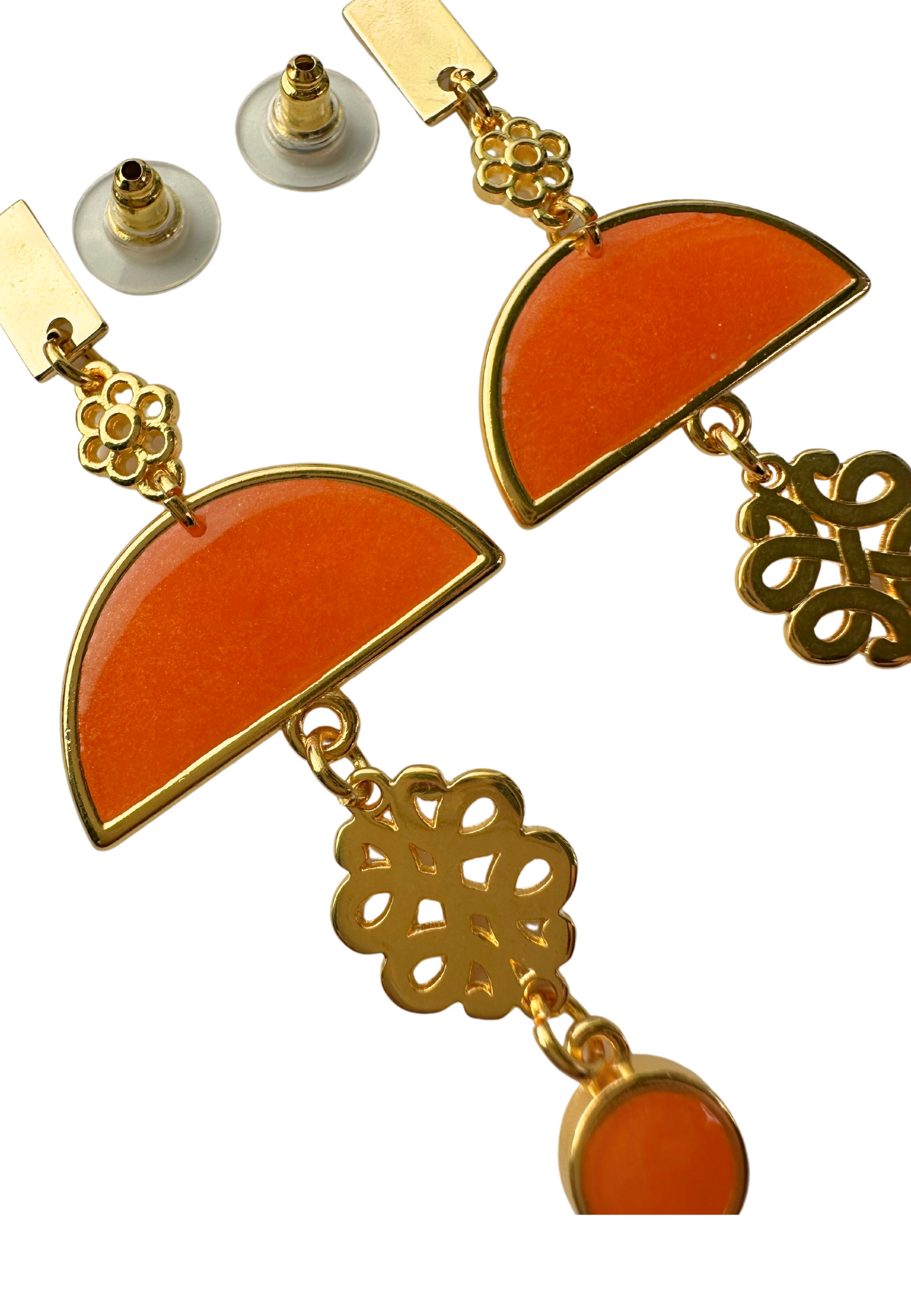 Hello Orange oorbellen, oranje