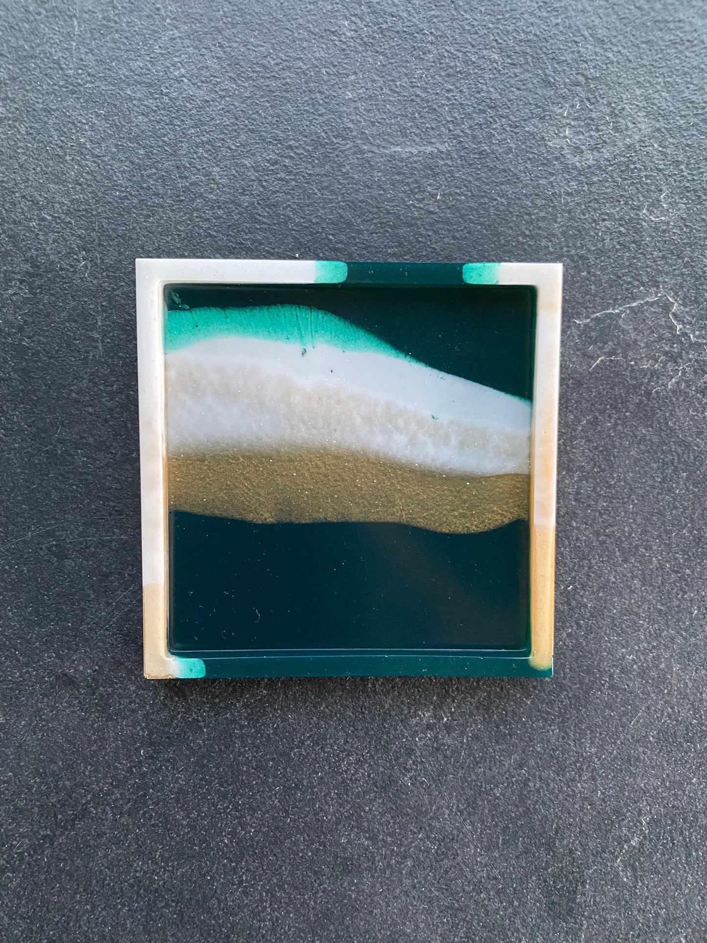 Aline - Onderlegger - Vierkant - Blauw