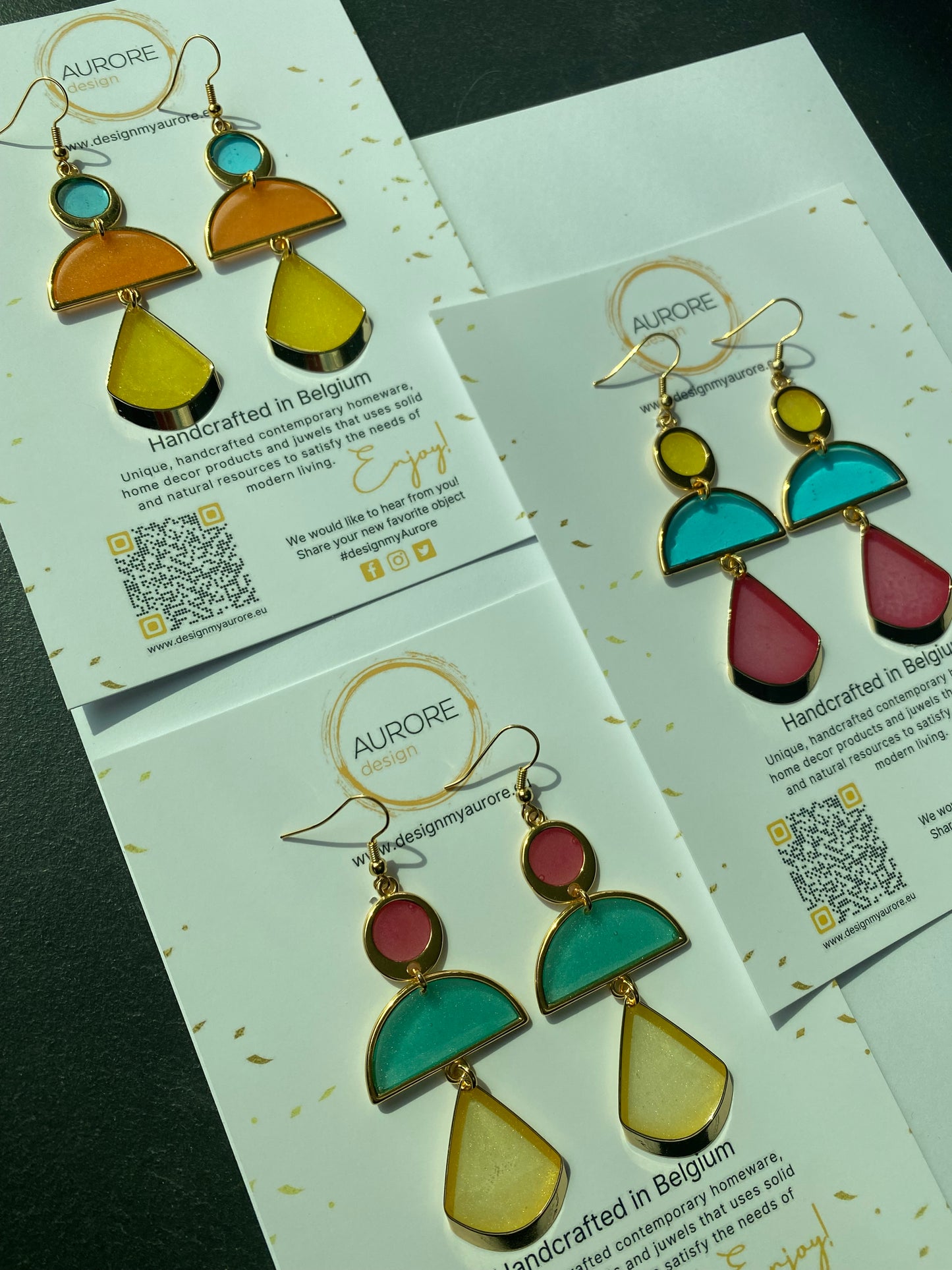 Moderne kroonluchteroorstekers, oranje