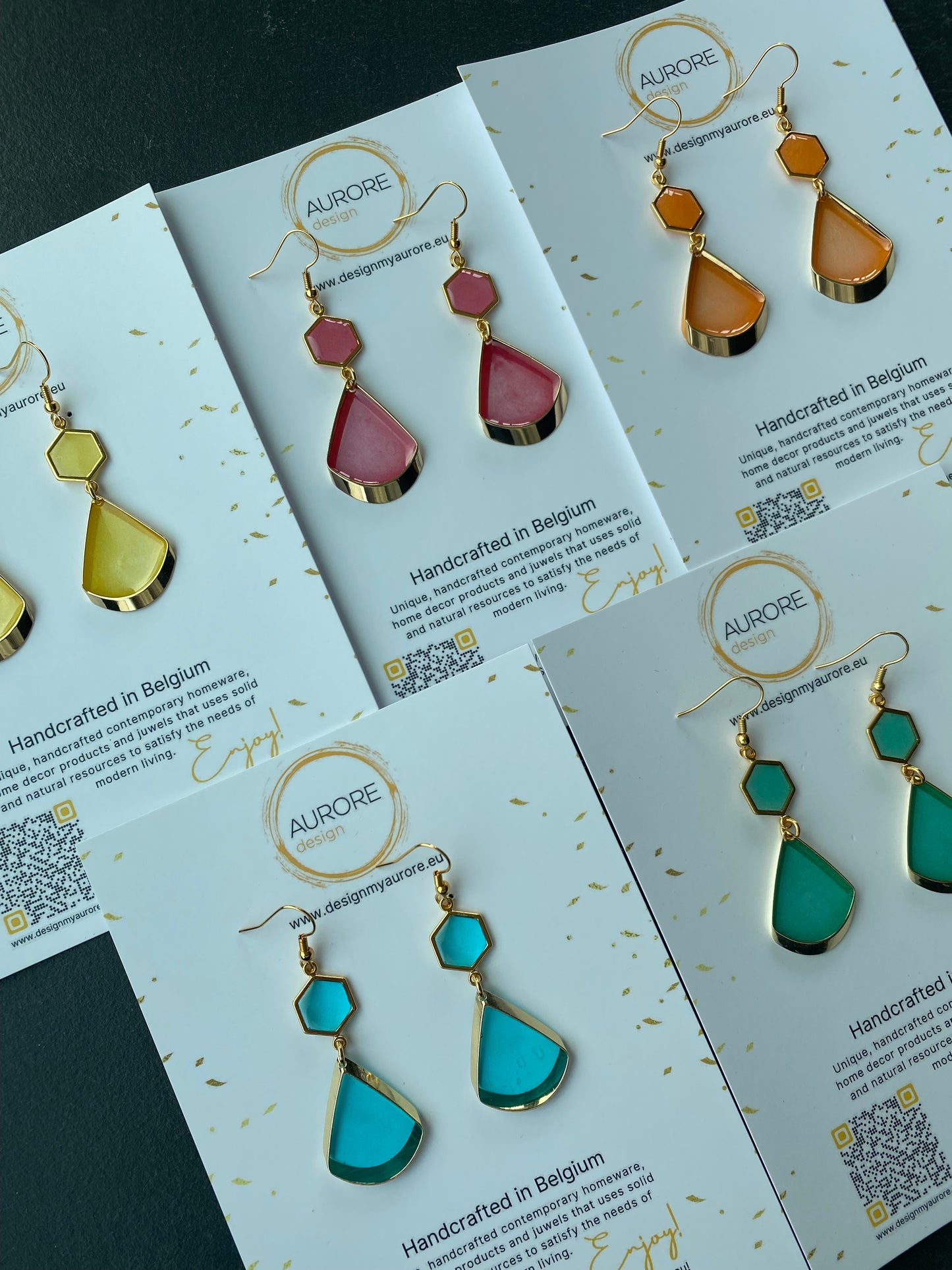 Tijdloos zomerse oorhangers, groen