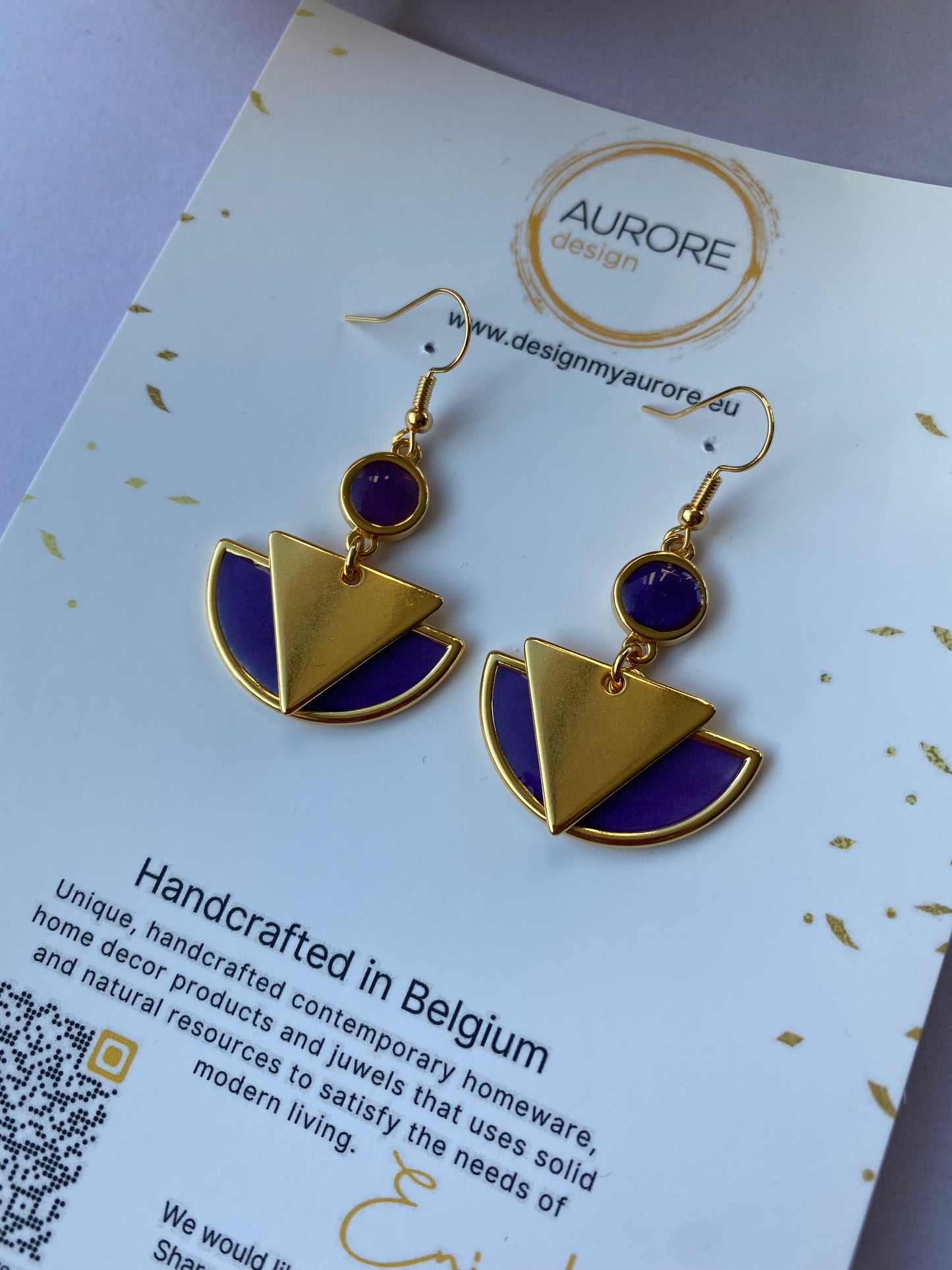 Art deco oorhangers - Arty Paars