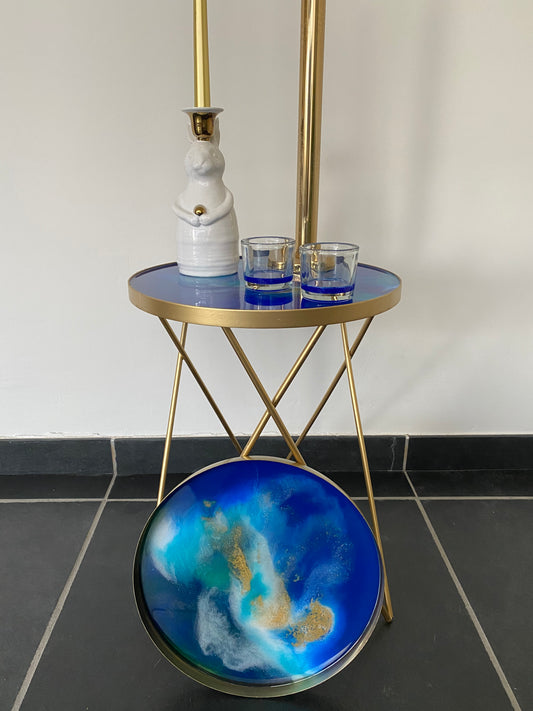 Bijzettafel August - Blauw