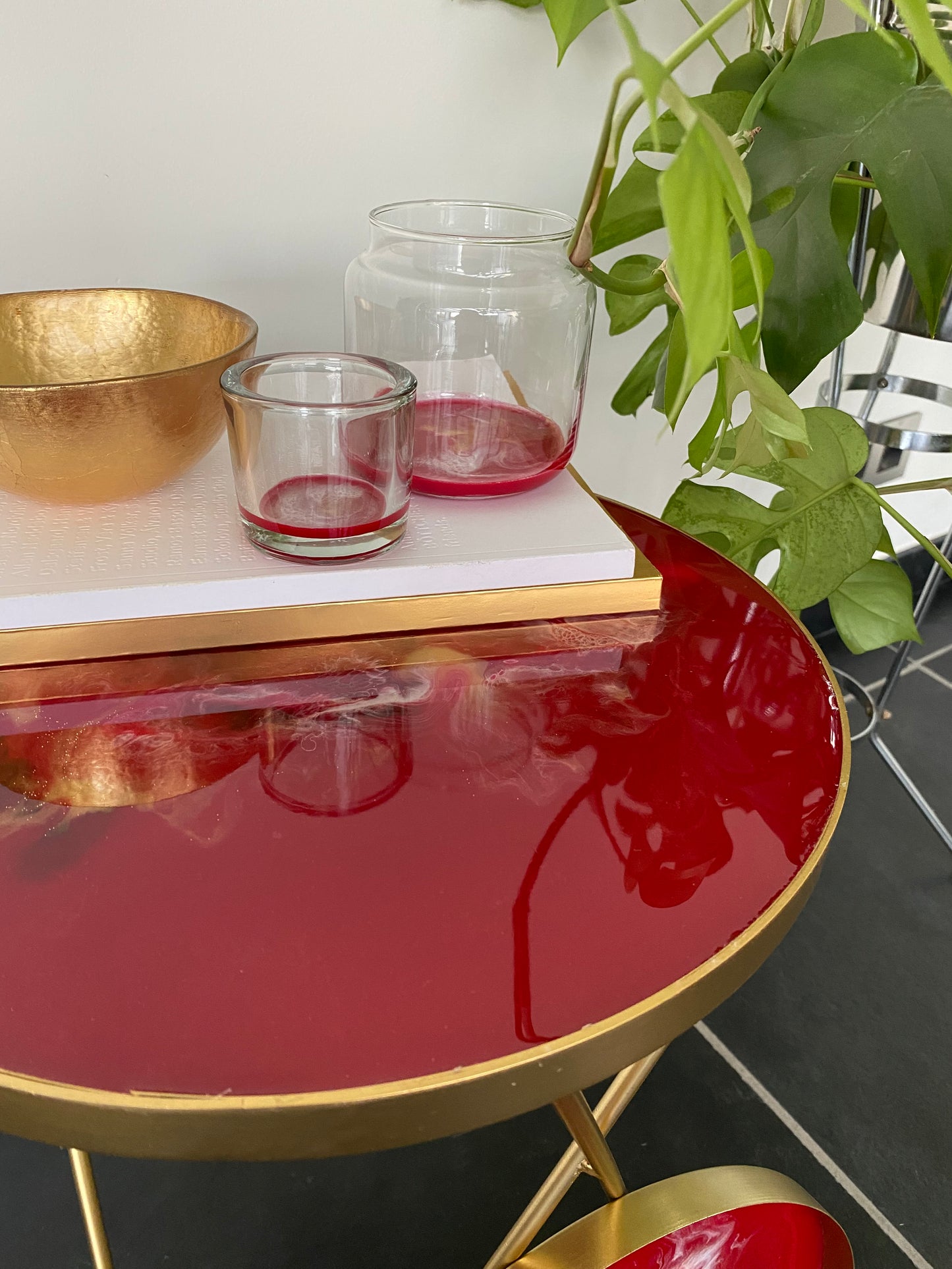 Bijzettafel August - Rood