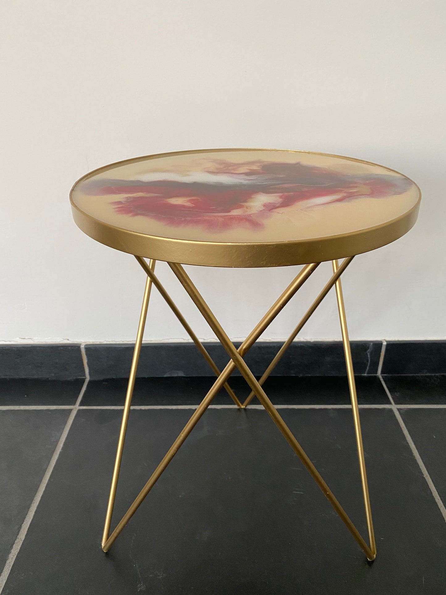 Bijzettafel August - Roze