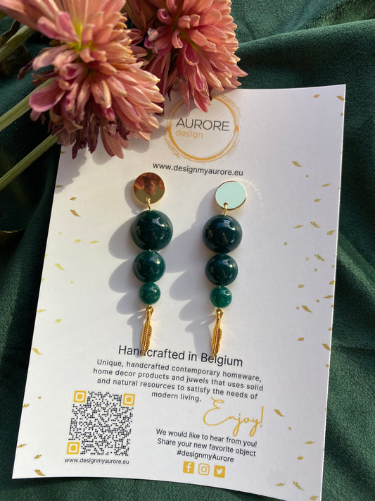 Ronde langwerpige oorhangers