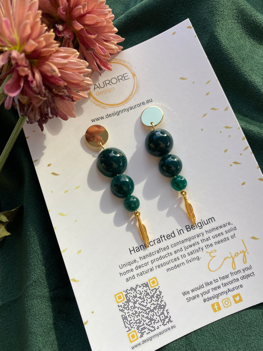 Ronde langwerpige oorhangers