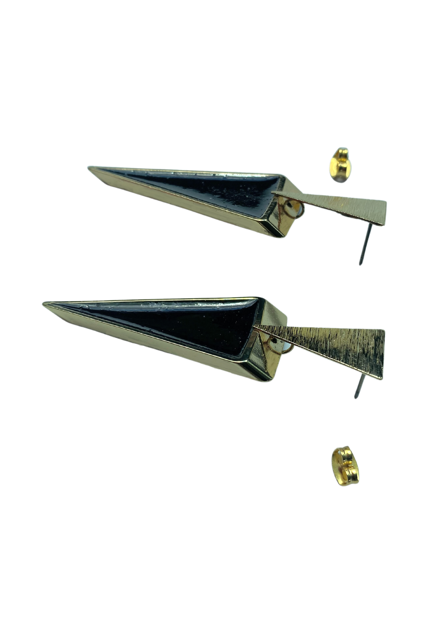 80's geïnspireerde statement oorbellen, zwart