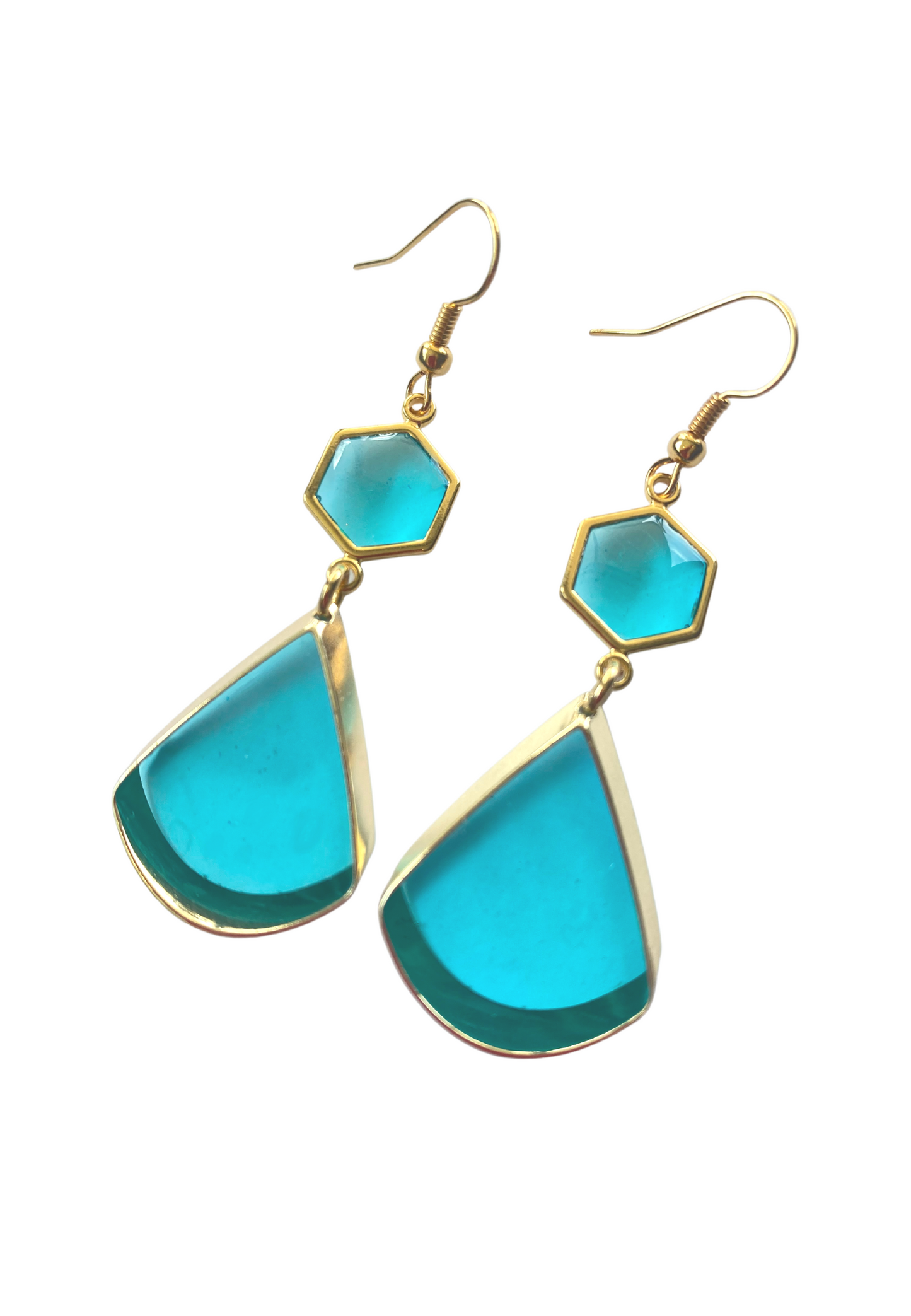 Tijdloos zomerse oorhangers, blauw