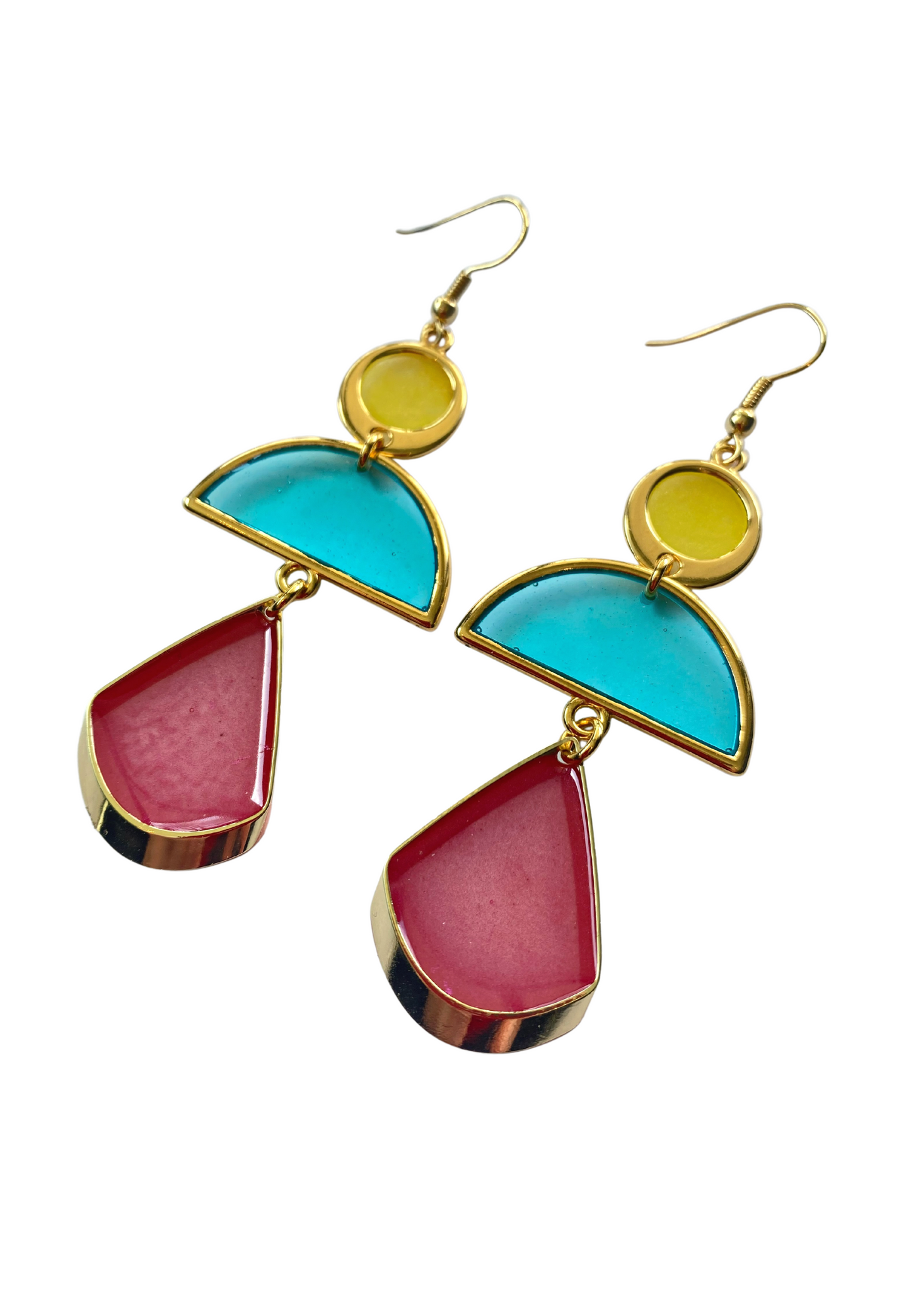 Moderne kroonluchteroorstekers, blauw