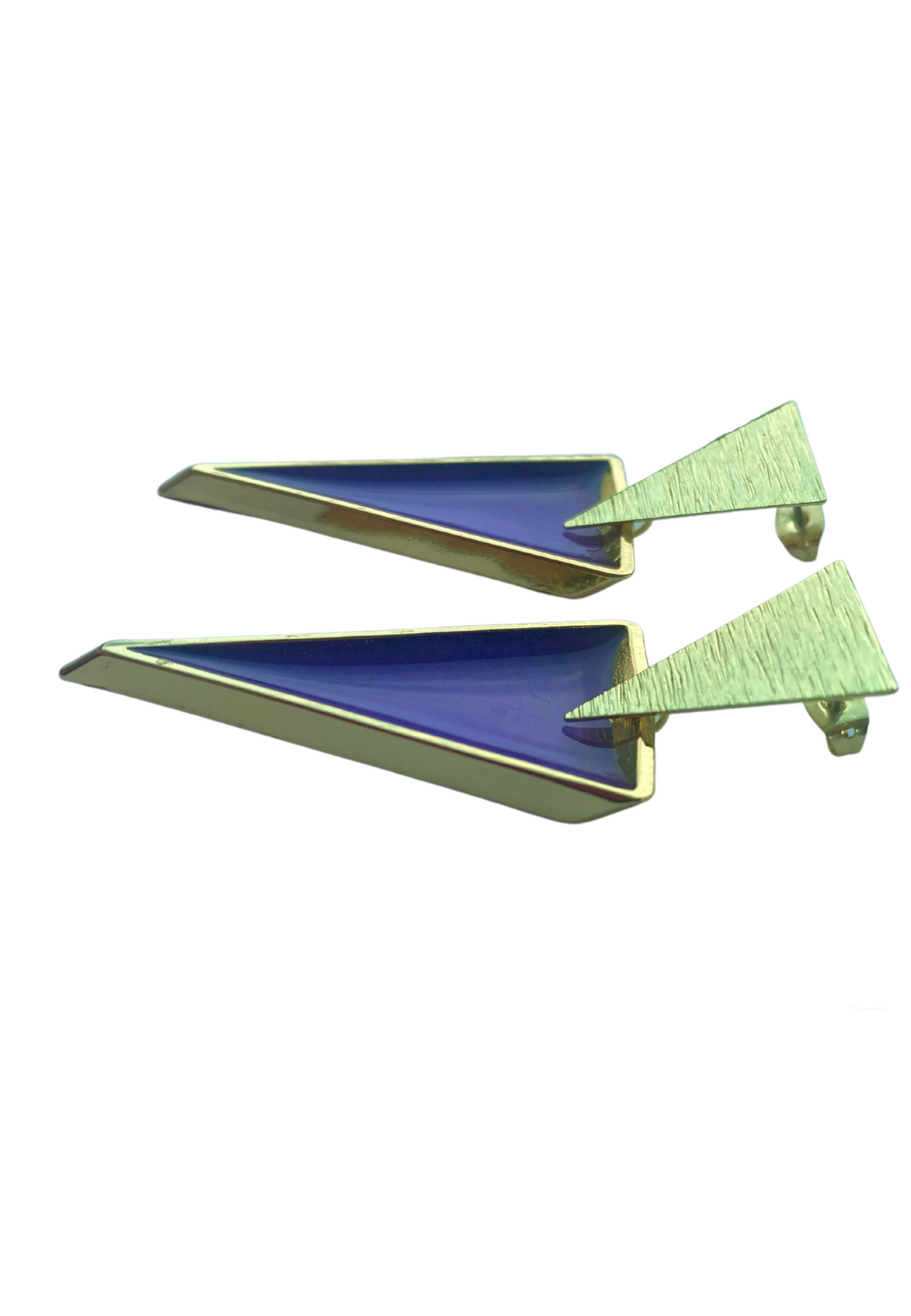 80's geïnspireerde statement oorbellen, paars